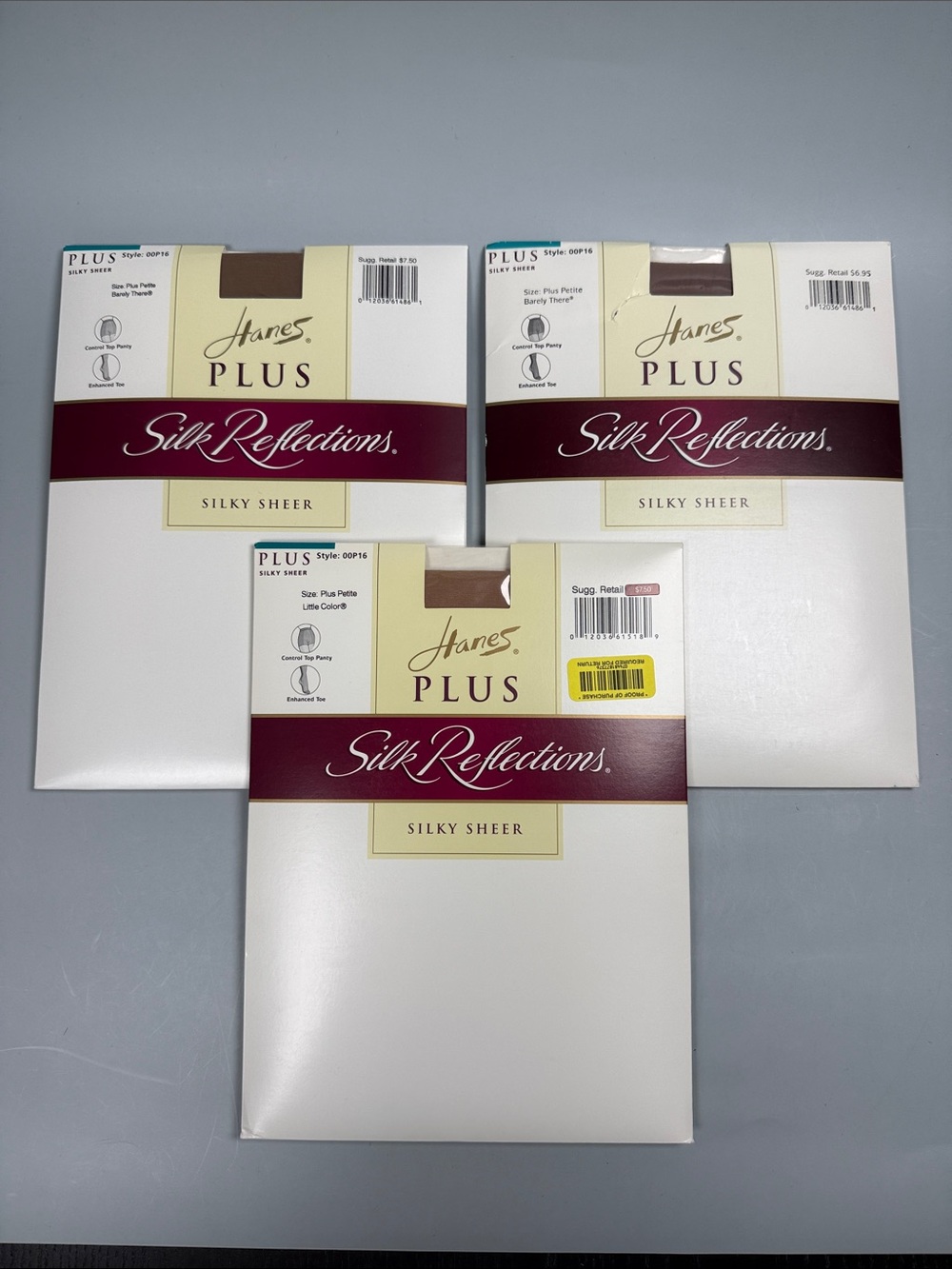 Hanes Plus Silk Reflections Silky Sheer Tights - Nude / Beige Plus Petite